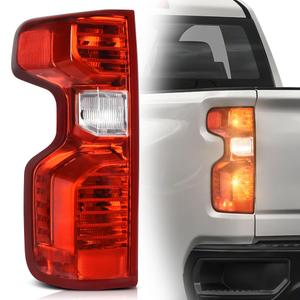 AUTOSAVER88 Tail Light Assembly Compatible with 2019-2023 19 20 21 22 23 Chevy Silverado 1500 2500HD 3500HD Red Clear Taillights Bulb and Harness Included - Driver Side
