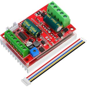 DC 6-60V 400W BLDC Three-Phase Brushless Motor Controller PWM Hall Motor Control Driver Board 12V 24V 48V with Forward/Reverse/Stop/Brake Function
