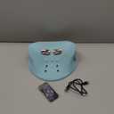 Ringco Neck Massager Pillow with 3 Level Heating & Vibration Adjustable, Heated Neck Stretcher with 6 Modes, Rechargeable Cervical Traction Device for Pain Relief & Muscle Relaxation (Light Blue)