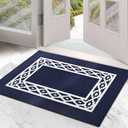 RugMast Premium Quality Polypropylene Indoor Door Mat - Beautiful Design with Non-Slip Backing, Washable & Low Profile Doormat - Ideal for Entryway Doors, Foyer, and Mudroom (32" x 48")