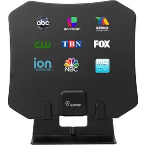 ANTOP Indoor TV Antenna Paper Thin TV Antenna with The Stander