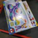 Spidey and His Amazing Friends Web-Spinners Ghost-Spider with Glide Spinner, Car Playset with Vehicle, 4-Inch Scale Marvel Action Figure and Accessory, Toy Cars for Kids 3 and Up