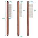 3 pcs Solid Wood Dog CombStainless Steel Teeth Comfort and safety, Removes Tangles and Loose Fur Grooming Comb for Small Medium Pets
