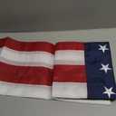 American Flag Pole Sleeve Banner Style 3x5 Ft USA US Flag Embroidered Stars Sewn Stripes Pole Sleeve Heavy Duty Durable (Flag Pole is NOT Included)