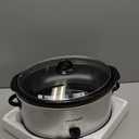 Crock-Pot 7 Quart Oval Manual Slow Cooker, Stainless Steel (SCV700-S-BR), Versatile Cookware for Large Families or Entertaining