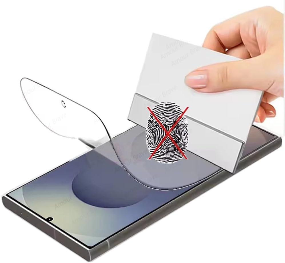 2 x 2pcs Anti-Fingerprint Matte Hydrogel film for Samsung Galaxy S25 5G 6.2" Anti-Glare Transparent Soft TPU Screen Protector Explosion-Proof Fingerprint Unlock, Self-Healing, Ultra-Thin