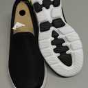 Skechers Women's Go Walk 5 Sneaker, Black/White, 7.5