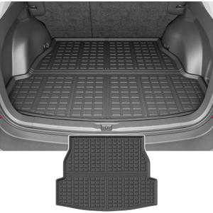 powoq Trunk Mat Compatible with 2019 2020 2021 2022 2023 2024 2025 Toyota RAV4 Cargo Mat TPE Cargo Liner Trunk Liner Replacement for 2019-2025 Toyota RAV4 Accessories (Fit 2019-2025, Rear Trunk Mat)