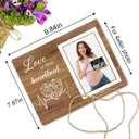 New Mom Gifts, Pregnancy Announcements Baby Ultrasound Picture Frame, Baby Gender Reveal Gifts, Love at First Heartbeat Sonogram Photo Frame, Baby Shower First Time Mom Gifts, Photo 4x6Inch12P122, 9.84 x 7.87 inches