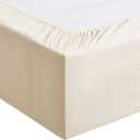 Amazon Basics Lightweight Super Soft Breathable Brushed Microfiber 4 Piece Bed Sheet Set with 14-Inch Deep Pockets, Wrinkle Resistant, Queen, Beige, Solid