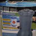 Pro Series 1000 GPH Above Ground Pool Filter Pump, Powerful Pool Cartridge Filter Pump, Water Circulation and Filtration System - Improved Water Clarity, Pools Pumps Above Ground-Sky Blue