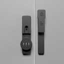 ETEKJOY Flip Latch Lock with Combination 90/180 Degree Sliding/Swinging Door Lock Latch Bolt for Gate Barn Garage Shed Window Cabinet 3-Digit Password Keyless (180 Degree, Black)