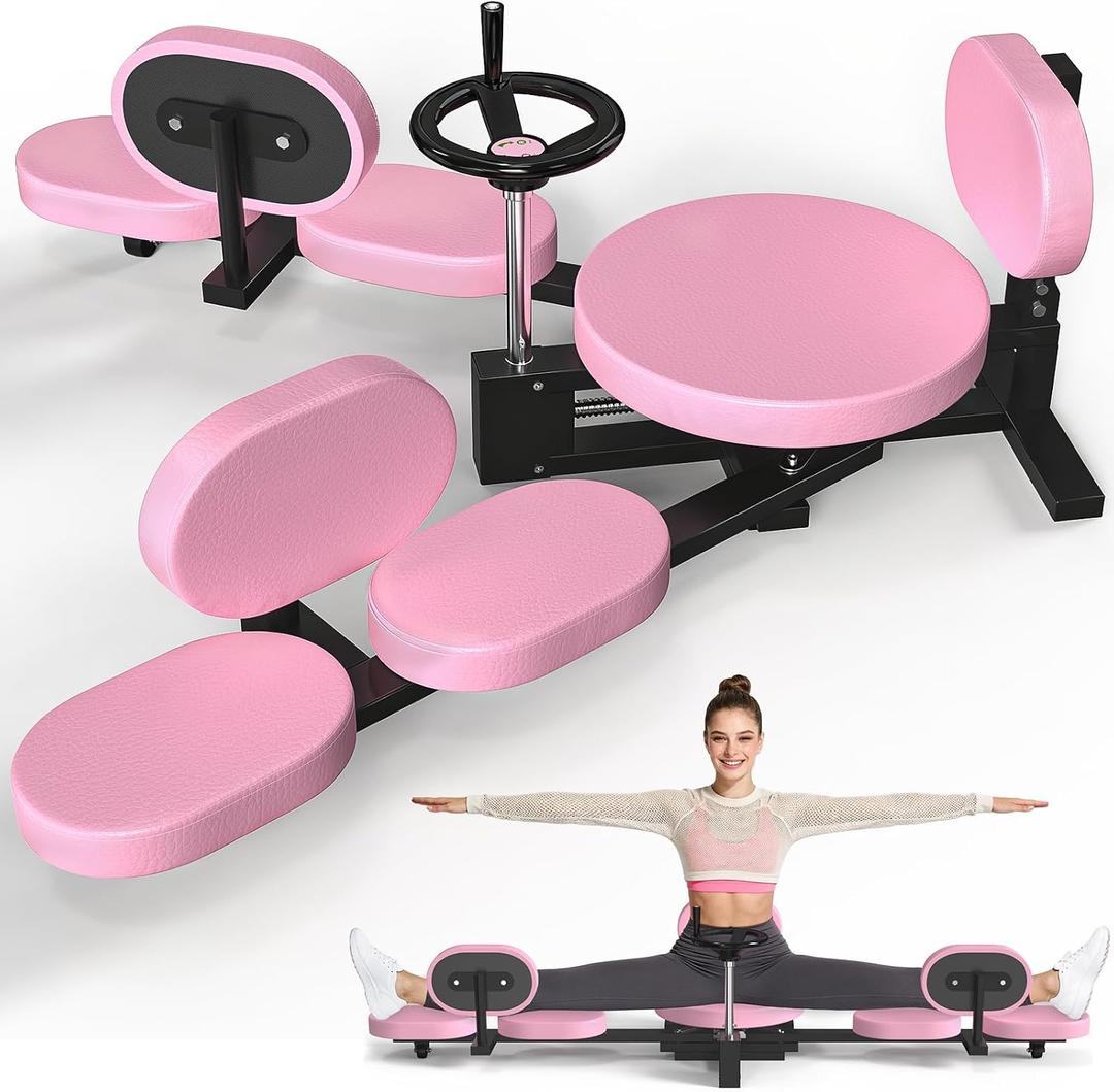 Leg Stretcher, 220LBS Split Machine for Fexibility & Splits Training, 0-200 Adjustable Stretching Equipment for Home Gym, Heavy Duty Steel Frame Leg Stretching Training Machine