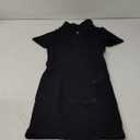 OQQ Women's Mini Dresses Sexy Ribbed Short Sleeve Tummy Control Bodycon Mini Dress (Large, Black)