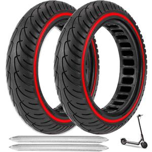 2PCS Solid Tires, 8.5x2 Inch Electric Scooter Replacement Wheels, 8 1/2'' Front or Rear Honeycomb Tire for Gotrax Gxl V2/XR/APEX Xiaomi M365/Pro Hiboy S2/S2R Hover-1 Journey and All 8.5'' Scooter Tire