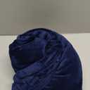 Fleece Plush Throw Blanket Navy Blue(50 by 60 Inches),Super Soft Fuzzy Cozy Flannel Blanket for Couch Sofa.Microfiber Blanket Lightweight