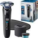 Philips Norelco Shaver 7600, Rechargeable Wet & Dry Electric Shaver with SenseIQ Technology, Quick Clean Pod, Travel Case & Pop-up Trimmer, S7886/84 (Black)
