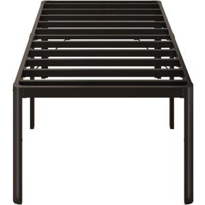 Yicensen 22 Inch High Twin Bed Frames with Rounded Corner Legs, Heavy Duty Metal Twin Size Platform Bed Frame No Box Spring Needed, Easy Assembly, Noise Free, Black