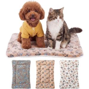 Dog Bed Mat Crate Pads for Dog Cages Washable Soft Breathable Comfortable Cozy Cage Cushion & Pet Sleeping Mattress for Small Dogs Cat Crate, Kennel, and Home Use