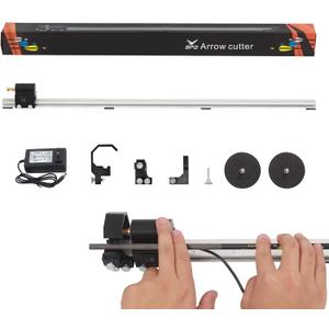 SOPOGER Archery Arrow Saw Electric Carbon Arrow Cutter Mini Reciprocating Saw Adjustable Arrow Square Cutting Building Tool for Pure Mixed Carbon & Fiberglass Arrow Shaft (Black)