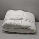 Ultra Soft Twin Mattress Topper  Breathable Quilted Plush Design for Comfort, Twin Bed Mattress Topper with Deep Pocket Fit 8-21 Inch, Bed Topper for Back Pain Relief (39x75, White)