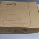 LED Floor Lamp - Rotatable Standing Lamp with Touch & Remote Control, 3000-6000K, 22W Modern Floor Reading Light, Dimmable Corner Uplighter for Living Room Bedroom Office, Black