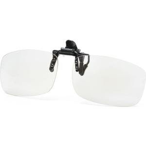 Reading Glasses Clip On and Flip Up Blue Light Blocking Magnifying Glasses Magnifiers Lenses Readers for Unisex (Transparent, 2.5) (Transparent)