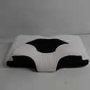 Osteo Cervical Pillow for Neck Pain Relief, Hollow Design Odorless Memory Foam Pillows with Cooling Case, Adjustable Orthopedic Bed Pillow for Sleeping, Support for Side Back Sleepers (Queen(25.5*16.5*5.2/4.1 inches), Black)