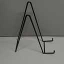 Plate Holder Large Display Stand - 1 Pack 12 Inch Oversized Plate Stands for Display Heavy Duty Artwork - Extra Big Metal Tabletop Easel for Decorative Platter | Picture Frame | Plaque | Book - Black