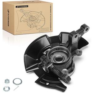 A-Premium Front Right Steering Knuckle & Wheel Bearing Hub Assembly Compatible with Hyundai Sonata 2011 2012 2013, L4 2.4L, Without Sport Suspension, Passenger Side