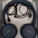 JVC Wireless Headphones with 50H Battery Life, Soft Cushions, Foldable Design, Bluetooth 5.3, Multipoint Connection, App EQ, Built-in Mic  Retro Blue - HAS59WA