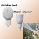 5m/16.4ft Sink Spray Rubber Hose Portable Faucet Sprayer Garden, Shampoo Sprayer Handheld Shower Head Spray Hose Attachment for Dog, Pets, Bathing Baby, Washing Hair, Rinsing Vegetables
