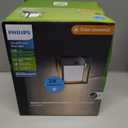 Philips Solar LED 1-Pack Ultra-Efficient Wall Lantern - Blaise, Dusk to Dawn, Automatically Linkable, Daylight and Motion Sensor, 3000K Bright White Light, IP44, Anthracite