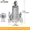 187292 192870 Spindle Assembly Lawn Mower Parts Replace for Craftsman AYP 532187292 532187281 587819701 587125401 567253301 for H usqvarna Mandrel Assembly 42" 46" 48" 54" Mower Deck Spindle