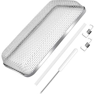 RV Furnace Vent Screen - Heavy-Duty Stainless Steel RV Heater Vent Cover with Installation Tool - Flying Mesh Cover for Camper (7.5 x 4.1 x 1.3 Inch, 1 Pack)