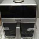 Air Fryer, 6 Qt, Stainless Steel Air Fryer, Stainless Steel Housing& Full Metal Inner Pot, PTFE and PFAS Free, 9 Digital One-Touch Cook Functions,120F~450F, 1700W (Black)