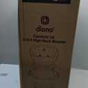 Diono Cambria LE, 2-in-1 Belt Positioning Booster Seat,Backless and High-Back Booster seat for Children from 40—120 lb,17" Wide,6 Headrest Positions,Lightweight with Latch,Blue