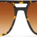 QUAY On the Fly Polarized Unisex Aviator Sunglasses, UV Protection, Oversized Fashion Accessories for On The Go Lifestyle