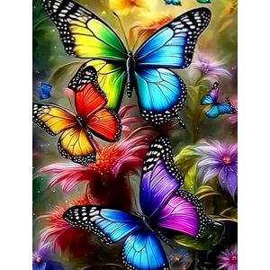JAKI Butterfly Diamond Painting Kits for Adults Beginners-Butterfly Diamond Art Kit for Adults,5D DIY Gem Art Kits for Gift Home Wall Decor(12x16inch), Pack Of 2 