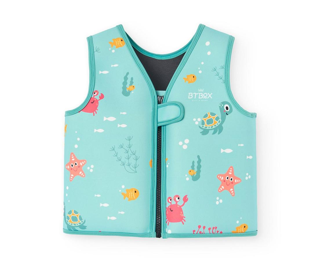  Toddler Swim Vest Kids Swimming Training Vest for Boys Girls Suitable for Age 1 to 8 Years 20Ibs - 46Ibs (Small(22-33Ibs/1-2Yrs), Blue Color Shark with Arm Float)