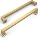 Amerdeco 10 Pack Champagne Bronze Cabinet Pulls 8.8 Inch Hole Centers Kitchen Cabinet Handles Cabinet Hardware Kitchen Handles for Cabinets Cupboard Handles Drawer Pulls ZH0019