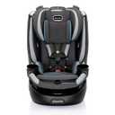 Evenflo Revolve360 Slim 2-in-1 Rotational Car Seat with Quick Clean Cover (Stow Blue)