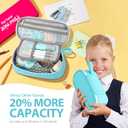 Jcocylse Large Capacity Pencil Case Portable Pencil Pouch Bag School Supplies for College Students Girls Boys Adults (Green)