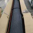 TUBAGOU Heavy-Duty Baseball Batting Hitting Mat 12' x 6' Baseball Softball Turf Training Mat Regulation Size with Home Plate Non-Slip Bottom Thickening Design Suitable for Indoor and Outdoor Use (Clay)