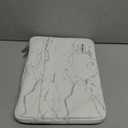 Kinmac 360 Heavy Duty Protective Laptop Computer Sleeve case Bag Cover with Handle for MacBook Air 15 inch,15 inch-15.6 inch HP Lenovo Dell ASUS Acer Laptop (White Marble)