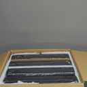 UMIACOUSTICS 4 PCS Acoustic Panels with Hanging Bracket, 2 Thick Fiberglass Sound Proof Panels Removable for Studios, Office, Home Theater Ceiling or Wall- Black (23.6" x 11.8"-4pcs)