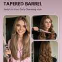 5 in 1 Curling Iron Set,Multi Curling Wand with Flat Iron Hair Straightener and 4 Interchangeable Ceramic Curling Barrels,Gifts for Women, Dual Voltage Hair Curler