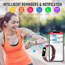 Fitness Tracker, Activity Trackers with 24/7 Heart Rate, Blood Oxygen Blood Pressure Sleep Monitor, Step Counter with 1.1" AMOLED Touch Color Screen, Calorie Pedometer Health Smart Watch for Women Men