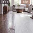 15.7''x10FT Peel and Stick Vinyl Flooring Roll 12.86 Sq.ft-FOGZUVR Self-Adhesive Peel and Stick Floor Tiles Waterproof Wood Grain for Living Room, Bedroom, Bathroom & Kitchen(Paleish Grey)