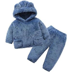 Hikido Fluffy Snug Pants Sets Outfit 18-24 M Toddler Cute Fall Winter Pullover Clothes